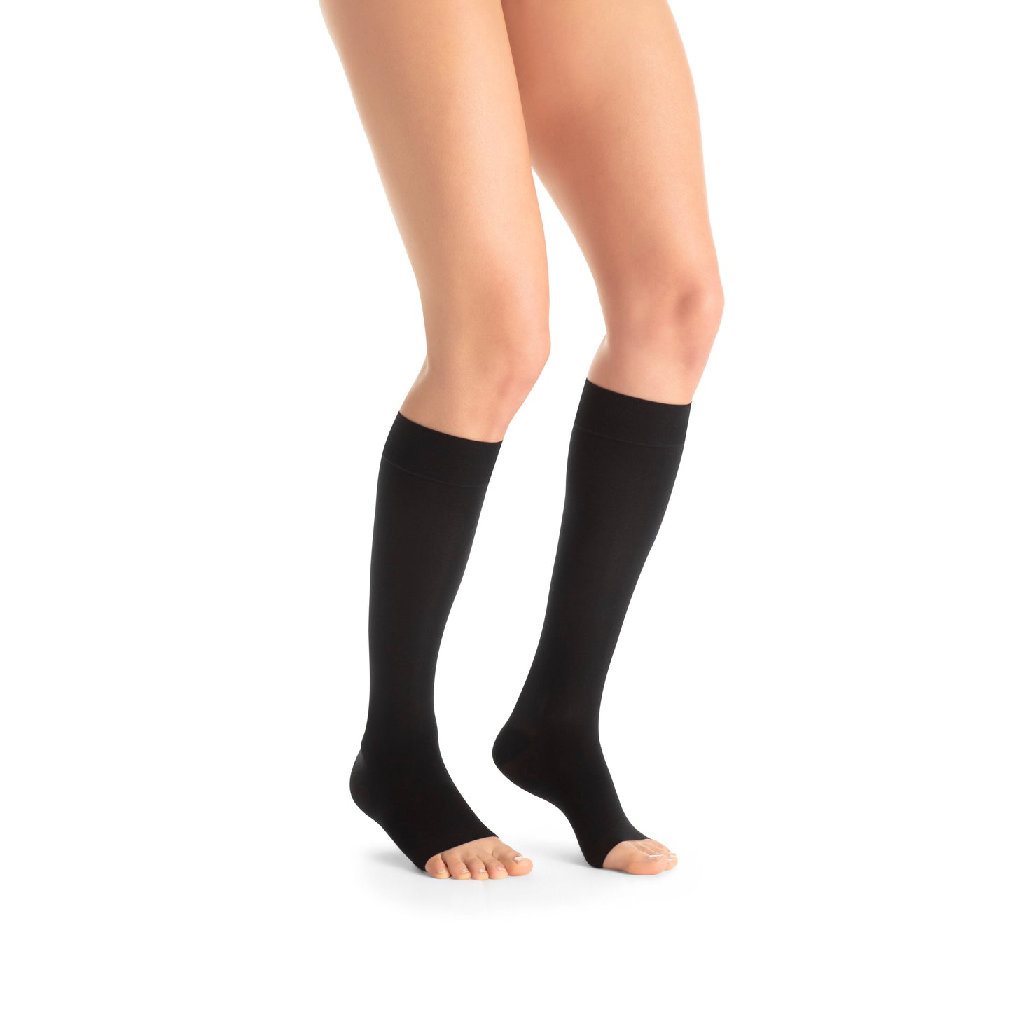 JOBST® UltraSheer Women's Knee High 15-20 mmHg Compression Stockings Open Toe