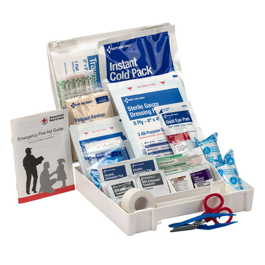 First Aid Only® Ten-Person First Aid Kit, Plastic Case with Dividers