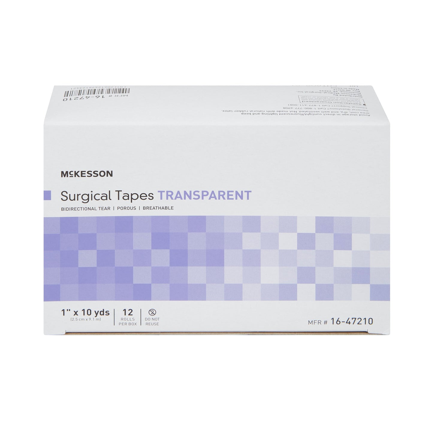McKesson Plastic Medical Tape, Transparent