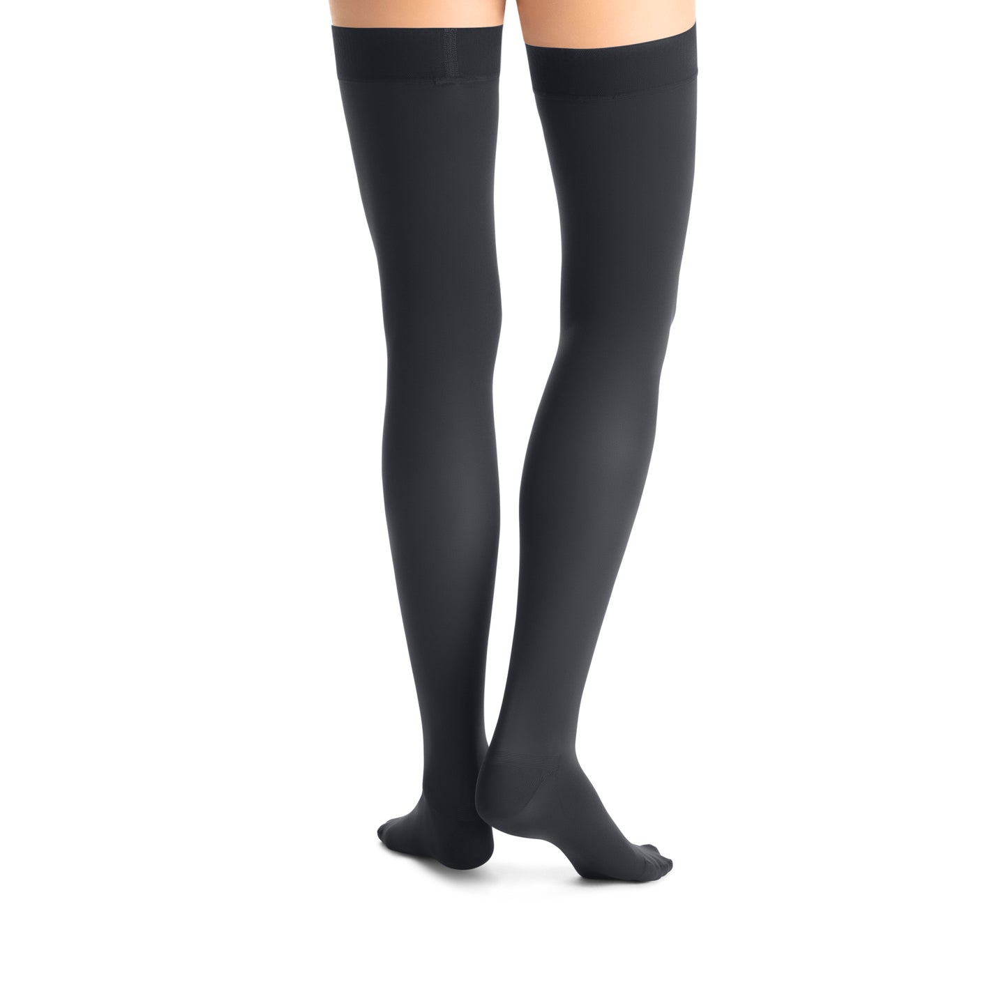 JOBST® Opaque Women's Thigh High 20-30 mmHg w/ Silicone Dot Top Band Closed Toe