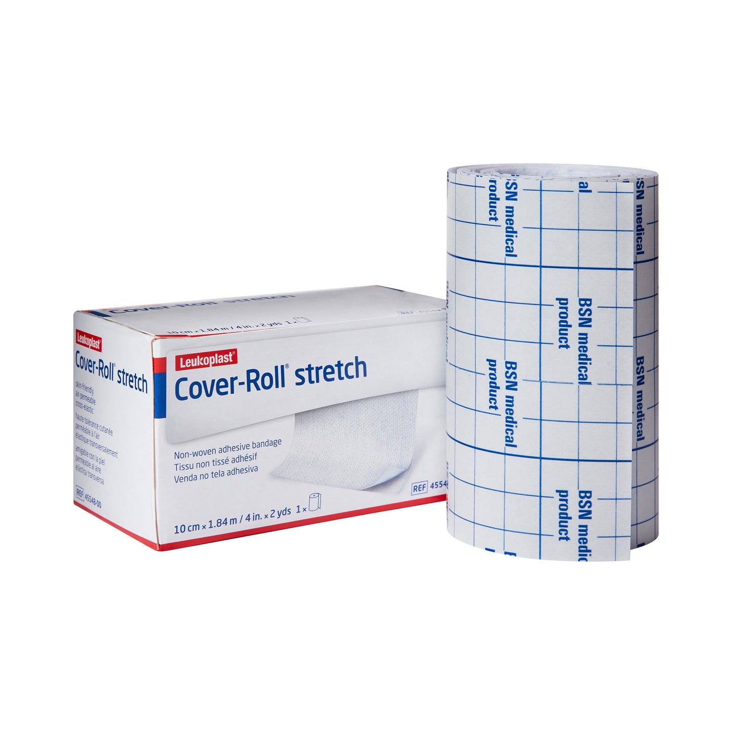 Cover-Roll® Stretch Dressing Retention Tape with Liner White, Nonwoven Polyester