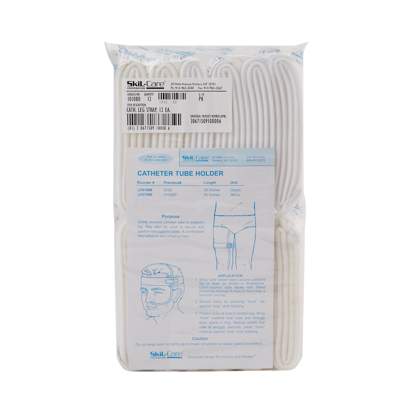SkiL-Care™ Catheter Leg Straps, 30 Inch