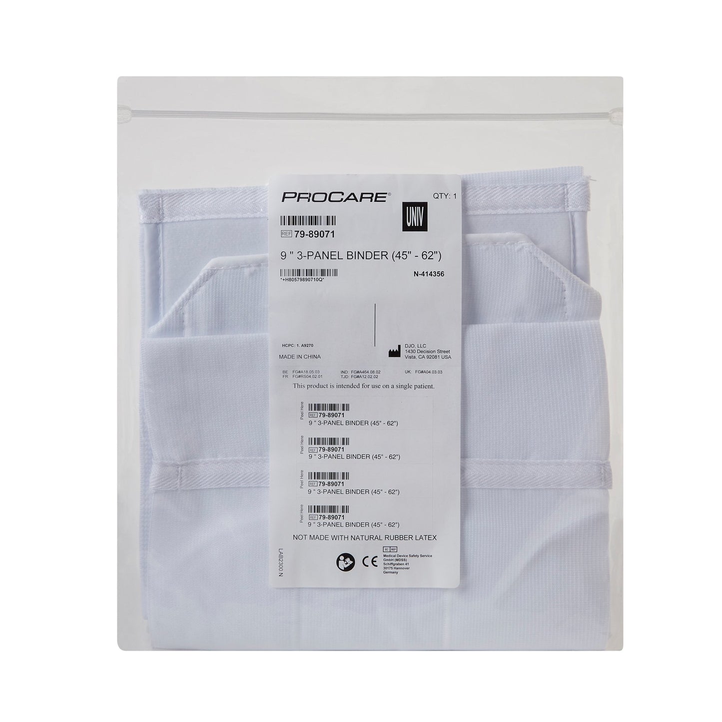 ProCare® 3-Panel Abdominal Support, One Size Fits 45 – 62 Inch Waists