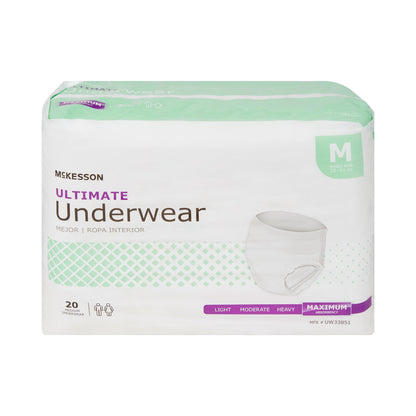 McKesson Ultimate Heavy Absorbency Incontinence Underwear