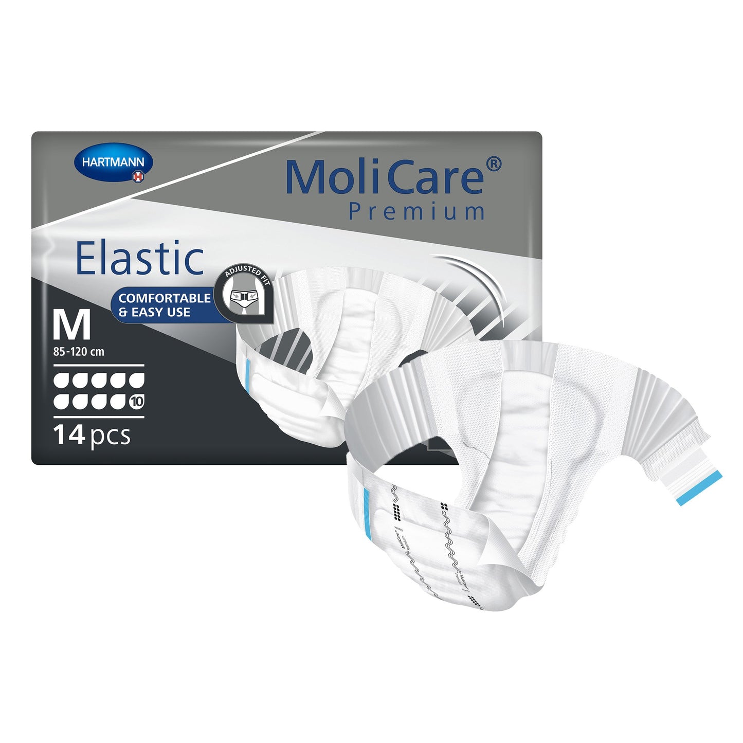 MoliCare® Premium Elastic 10 Drop Absorbency Incontinence Briefs