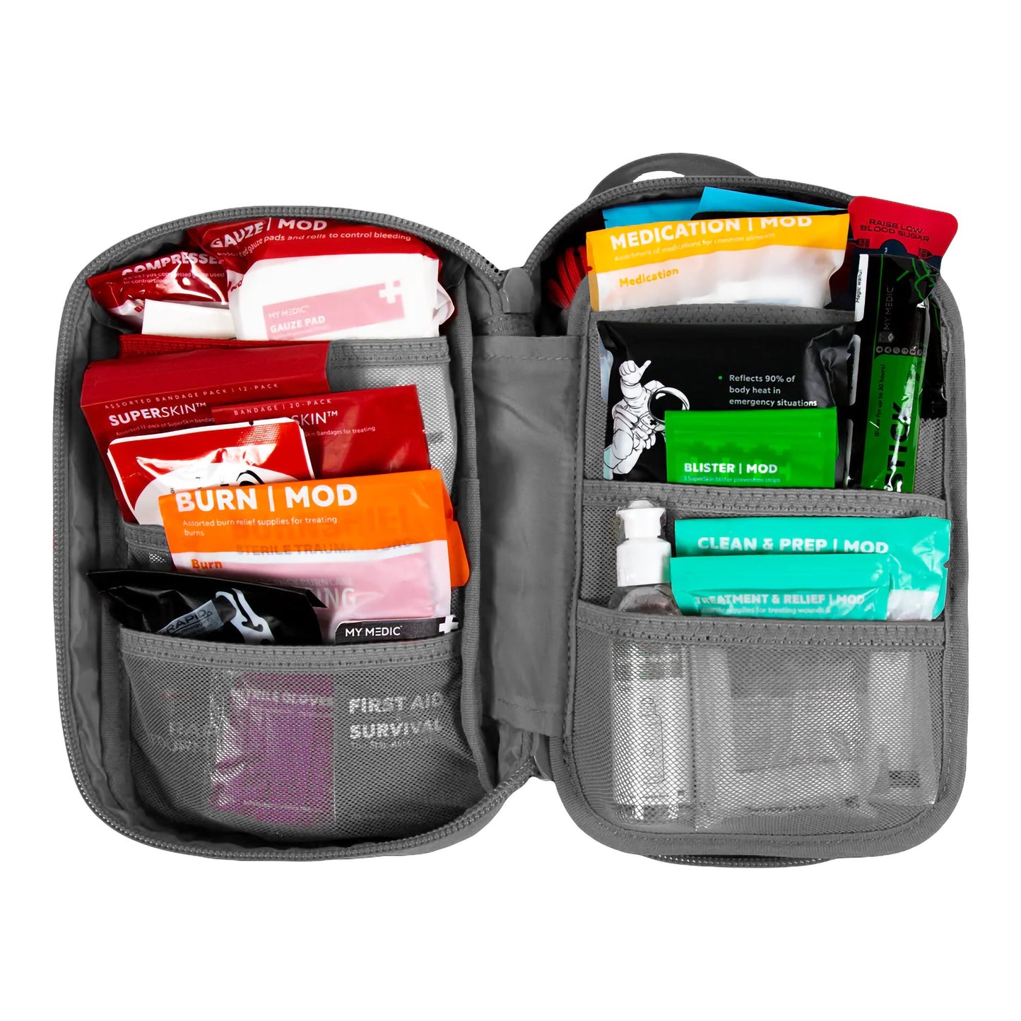 My Medic™ MYFAK Standard First Aid Kit in Gray Nylon Bag