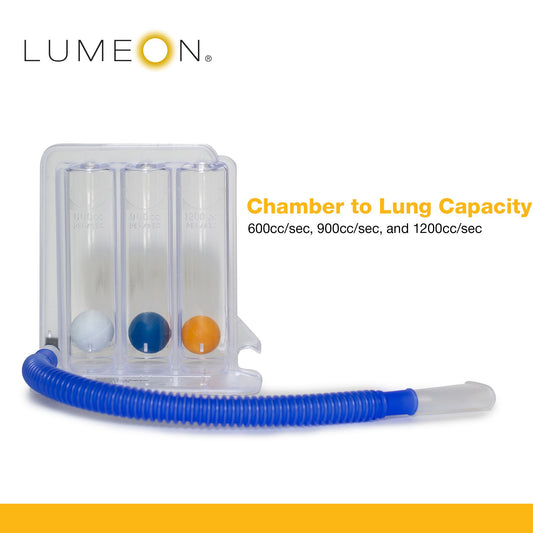 McKesson LUMEON™ Tri Flow Rate Incentive Spirometer, 600 to 1200 mL
