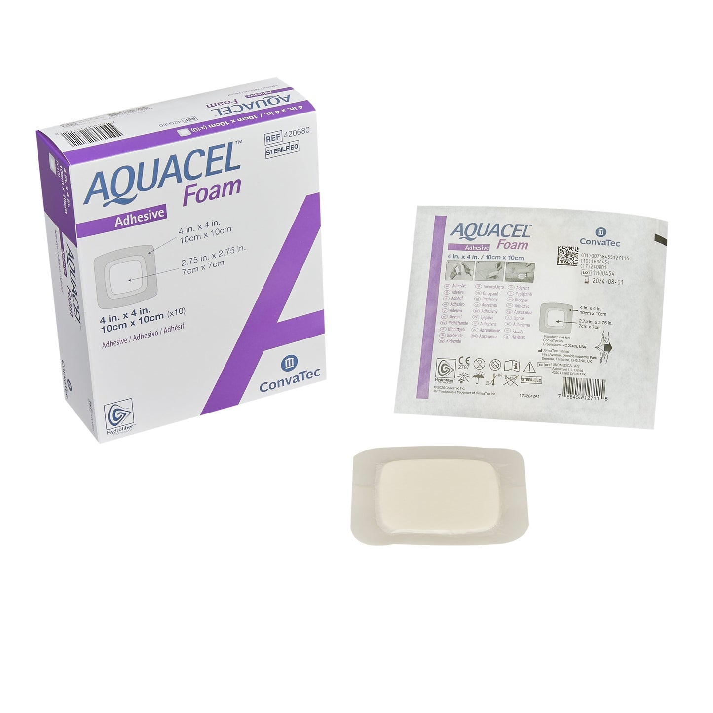Aquacel® Silicone Adhesive with Border Silicone Foam Dressing