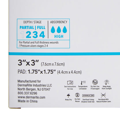 ComfortFoam™ Border Foam Wound Dressing w/ Soft Silicone Adhesive, 7.6 x 7.6 cm