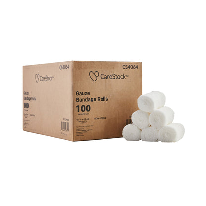 CareStock™ Gauze Bandage Roll, 4.5 Inch x 4.1 Yard