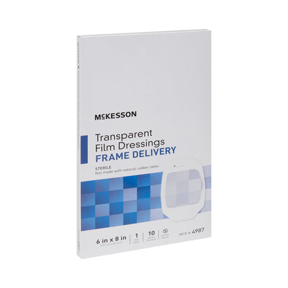McKesson Octagonal Dressing with Frame-Style Delivery, 6 x 8 Inch