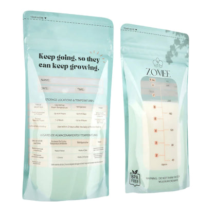 Zomee Breast Milk Storage Bag, 8 oz
