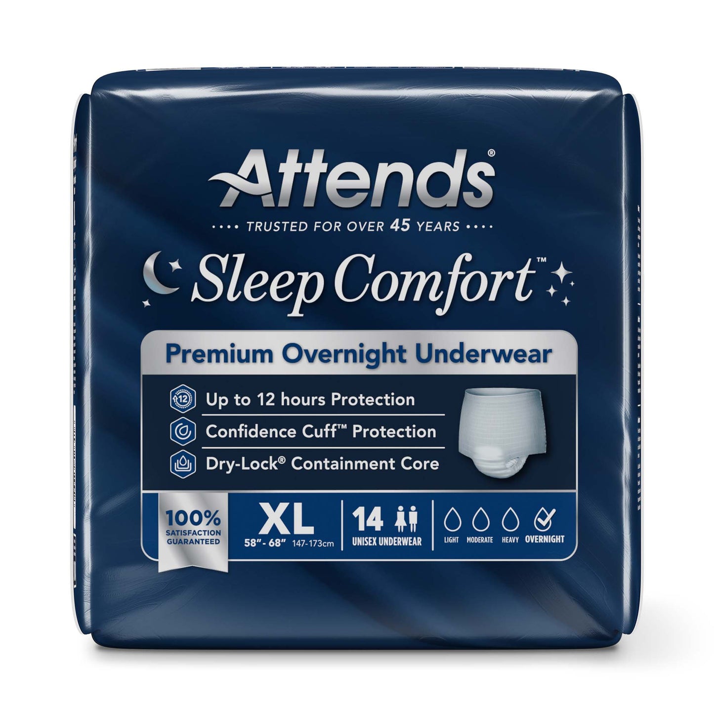 Attends® Sleep Comfort Premium Overnight Underwear, Extra Large