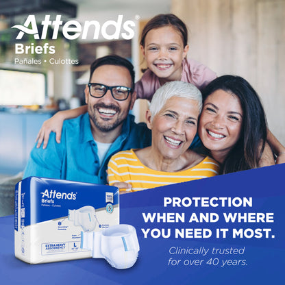 Attends® Extra Heavy Absorbency Briefs