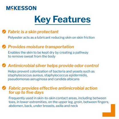 McKesson Silver Moisture Wicking Fabric