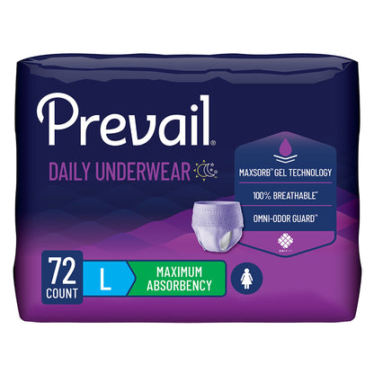 Prevail® for Women Daily Absorbent Underwear, Large