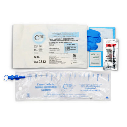 Cure Catheter™ Intermittent Catheter Kit, Unisex / Straight Tip