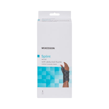 McKesson Left Wrist Splint with Abducted Thumb, Black