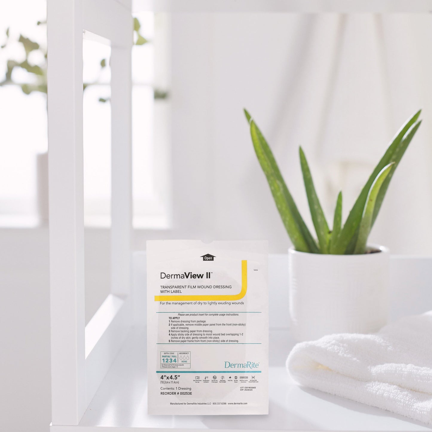 DermaView II™ Transparent Film Dressing with Border
