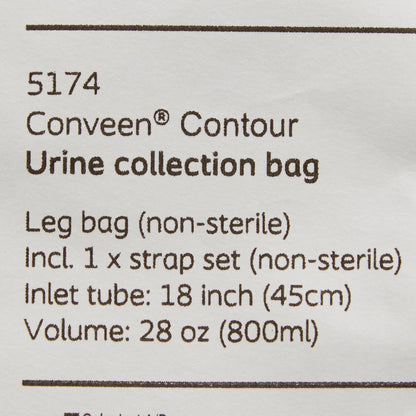 Conveen® Contour® Urinary Leg Bag, Anti-Reflux Valve