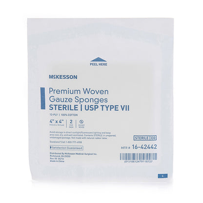 McKesson USP Type VII Gauze Sponge, 4 x 4 Inch
