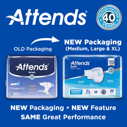 Attends® Heavy Absorbency Briefs, Extra Large