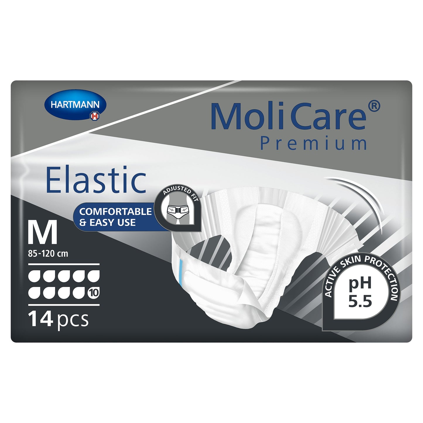 MoliCare® Premium Elastic 10 Drop Absorbency Incontinence Briefs
