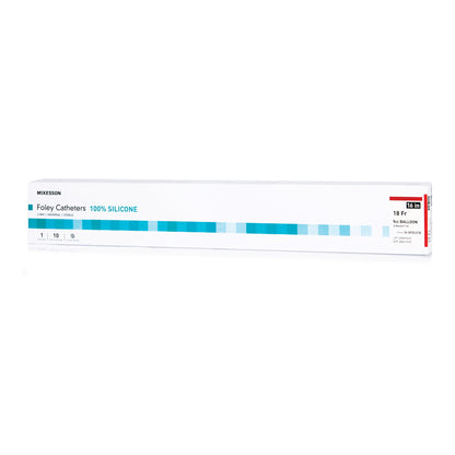 McKesson Silicone Foley Catheter, Straight Tip