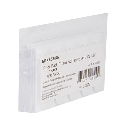 McKesson Pedi-Pad White Protective Pad, Size 101 – Narrow