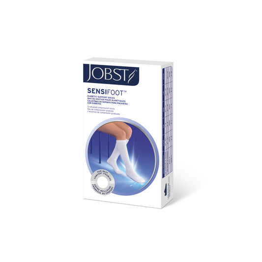 JOBST® SensiFoot™ Diabetic Knee High 8-15 mmHg Compression Socks Closed Toe