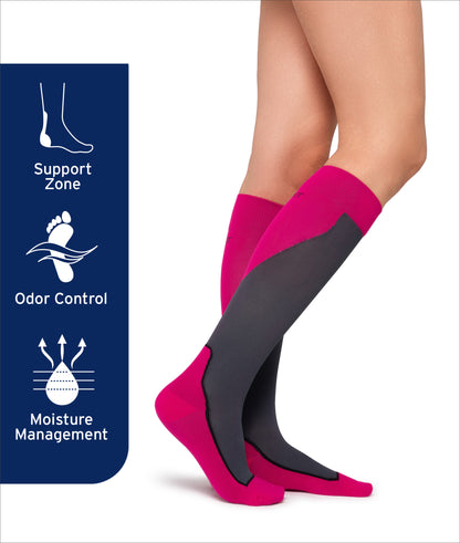 JOBST® Sport Knee High 20-30 mmHg Compression Socks Closed Toe