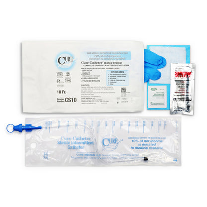 Cure Catheter™ Intermittent Catheter Kit, Unisex / Straight Tip