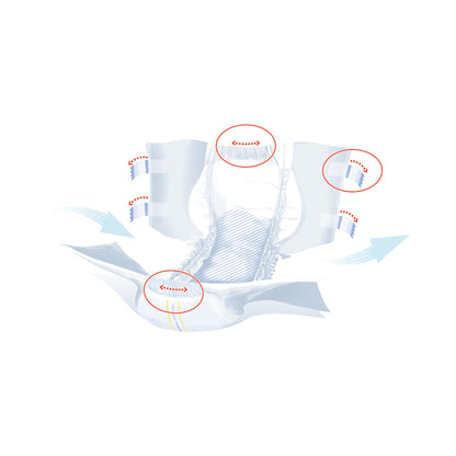 Seni® Super Plus Overnight Heavy to Severe Absorbency Incontinence Brief, Cloth-like Topsheet