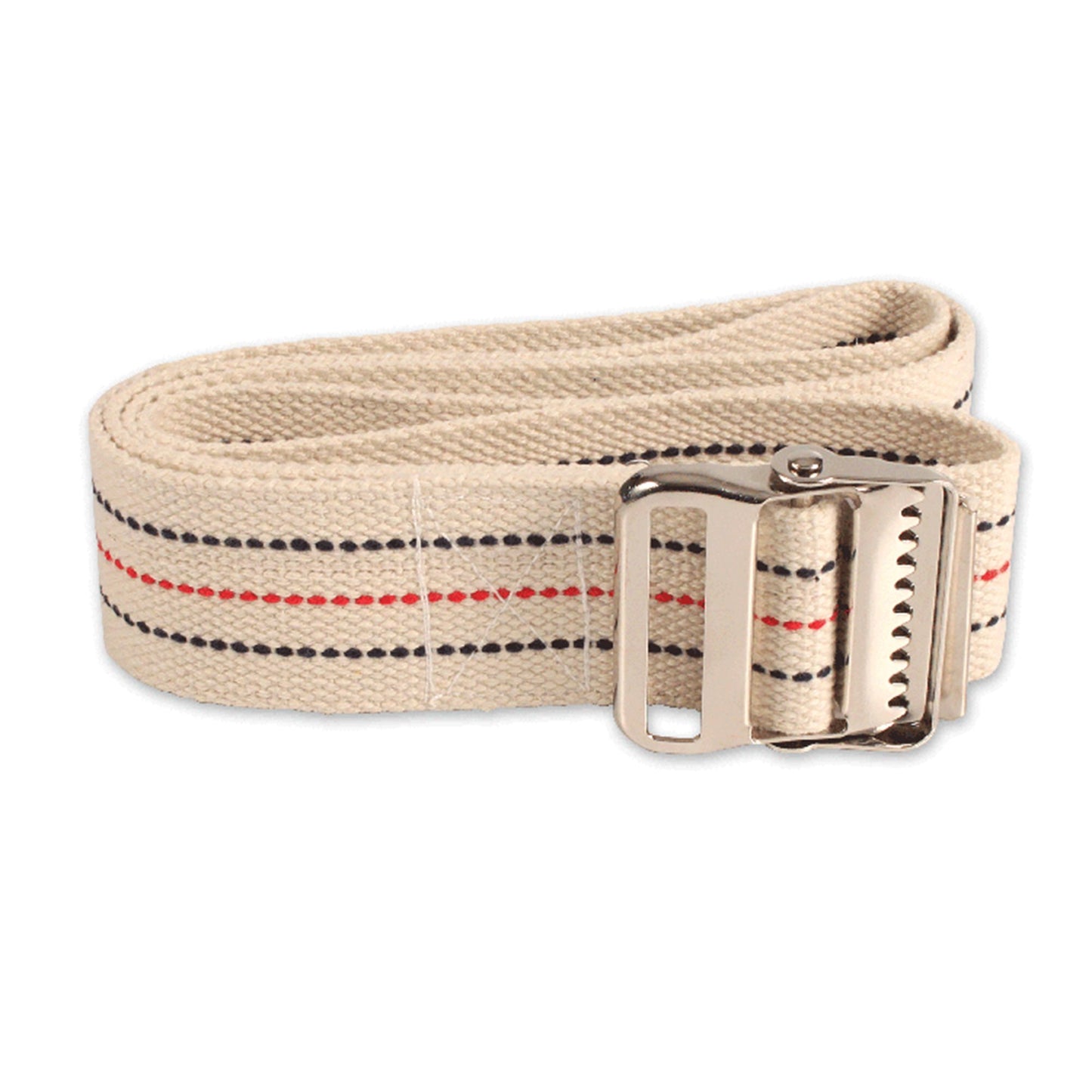 Dynarex® Pinstripe Gait Belt with Metal Buckle, 60-Inch Length