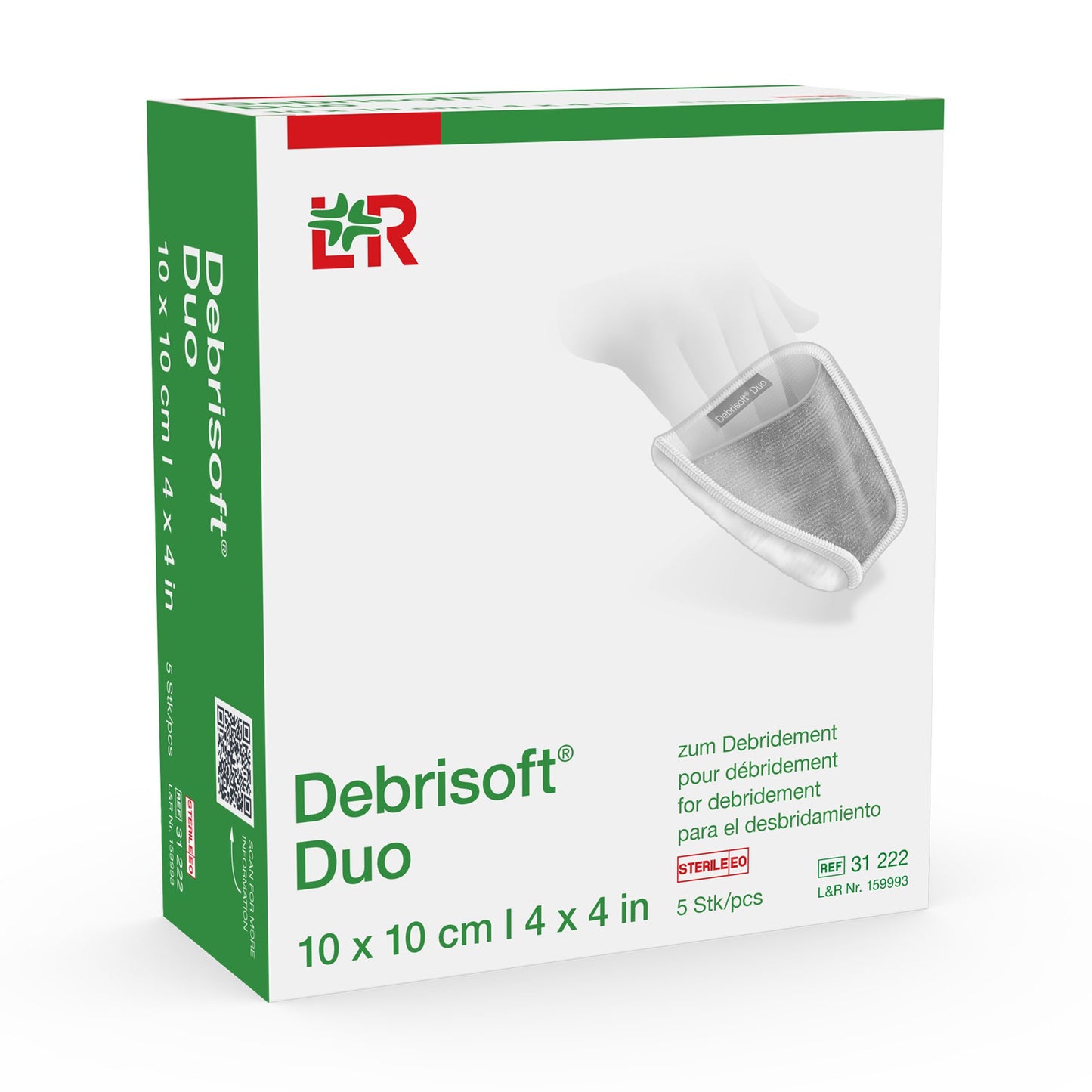 Debrisoft® Debridement Agent, 4 x 4 Inch