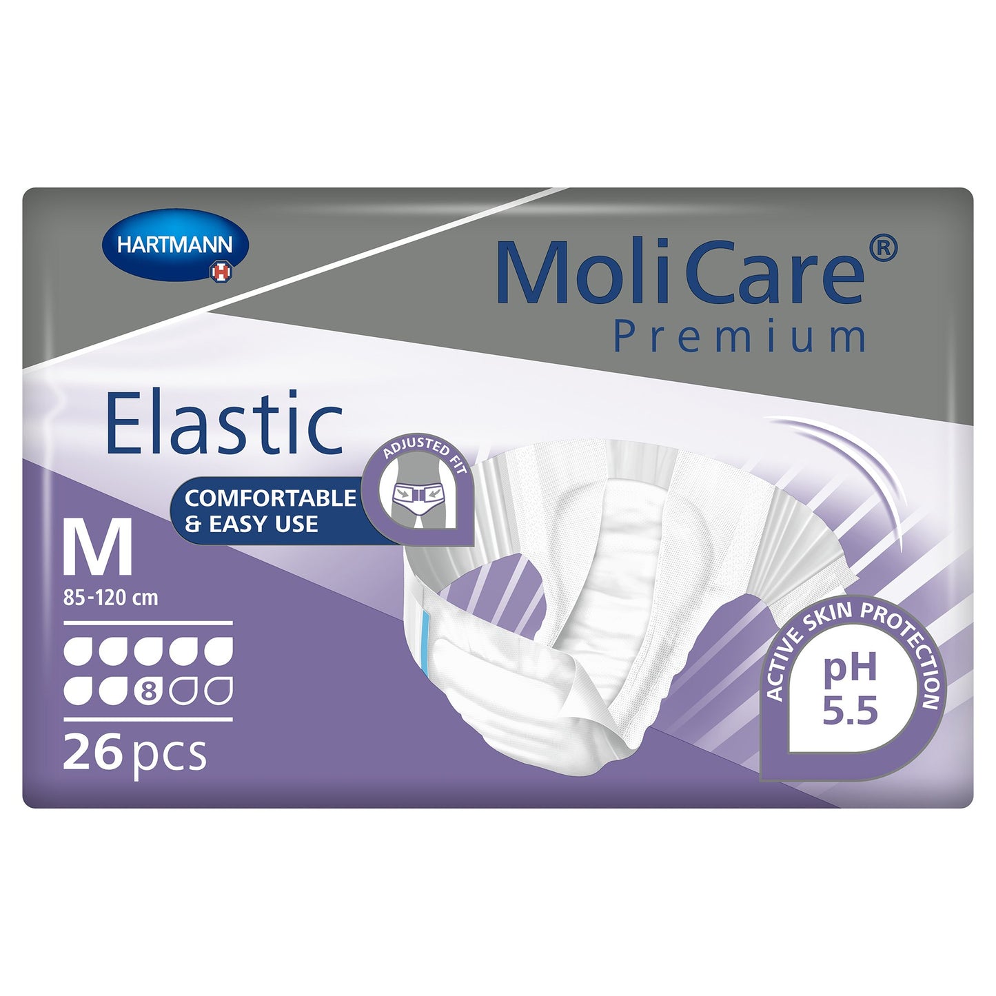 MoliCare® Premium Elastic 8 Drop Absorbency Incontinence Briefs