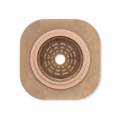 New Image™ Flat CeraPlus™ Ostomy Barrier with Tape Borders, Beige