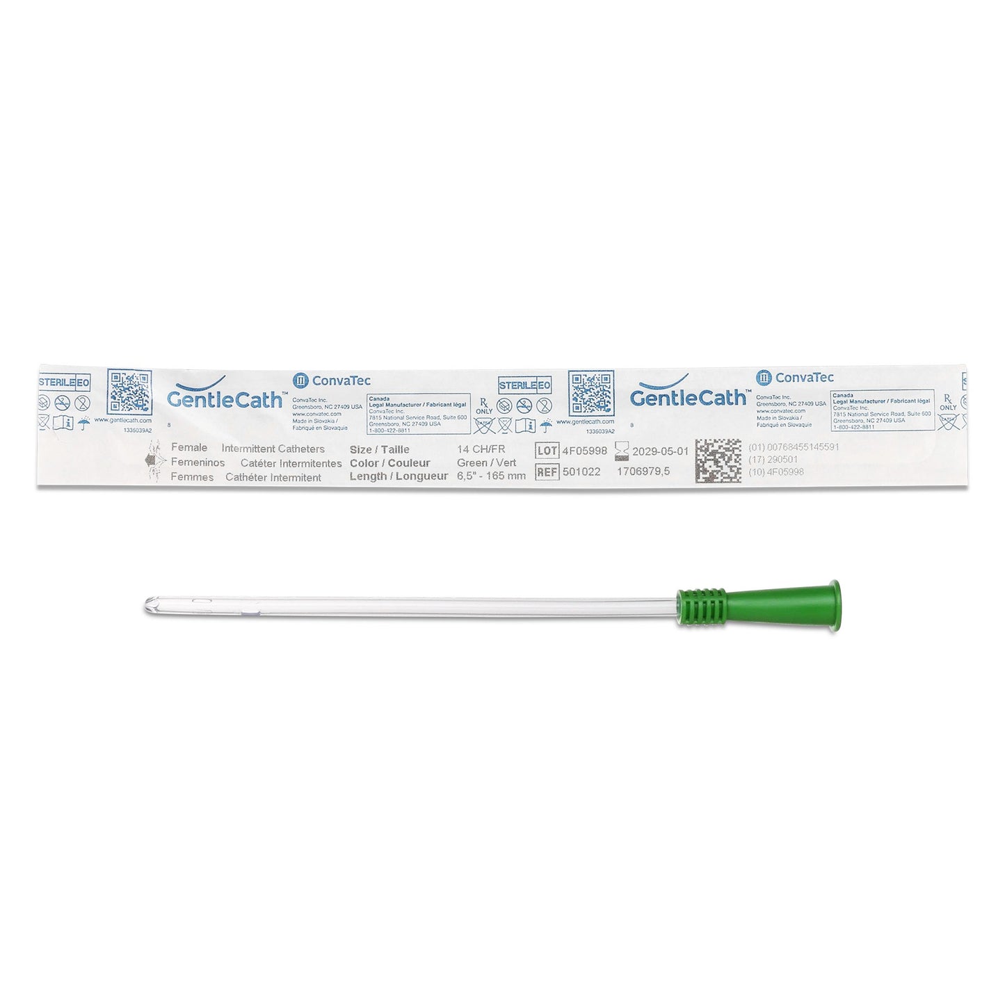 GentleCath™ Urethral Catheter, 14 Fr.