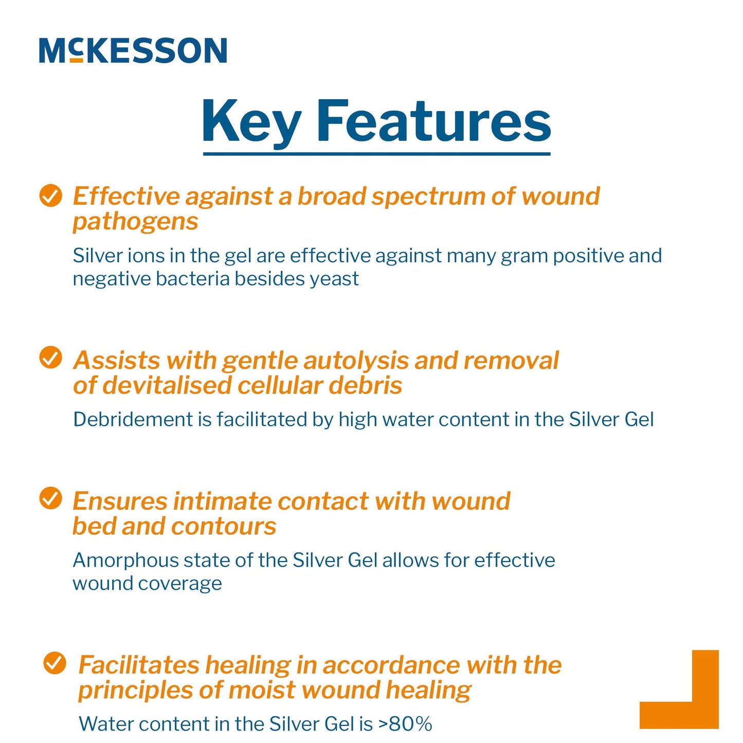 McKesson Silver Wound Gel, 1.5 oz.
