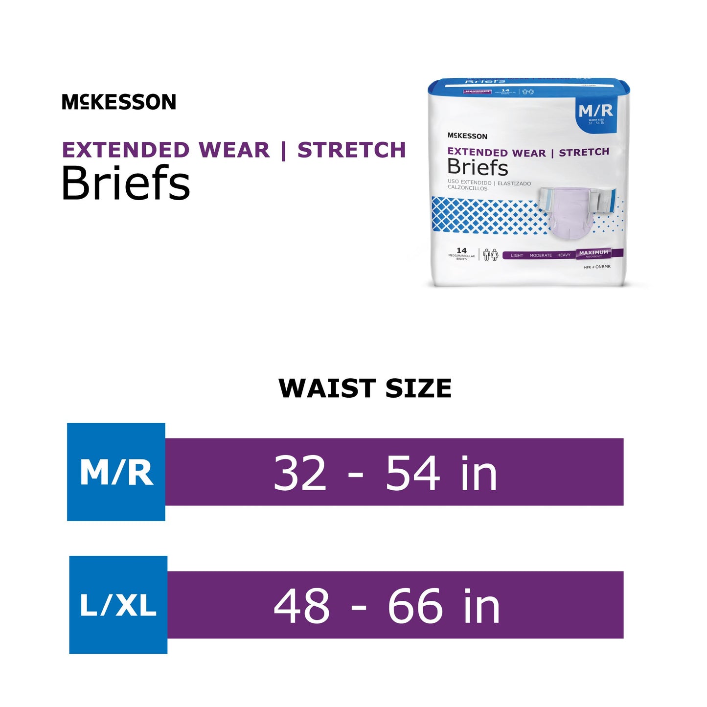 McKesson Extended Wear Maximum Absorbency Incontinence Brief