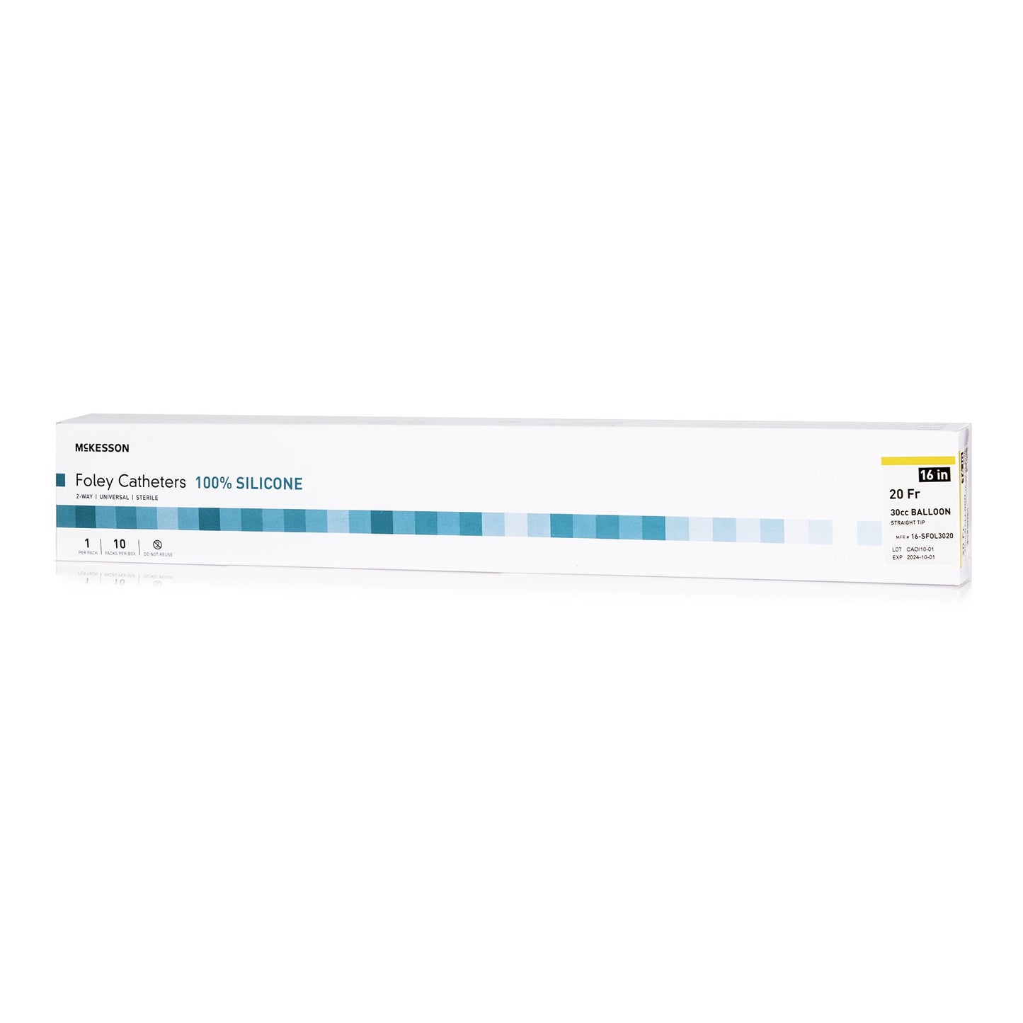McKesson Silicone Foley Catheter, 30 cc