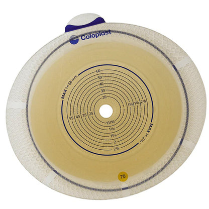 SenSura® Flex Flat Ostomy Barrier, Trim to fit 10 – 48 mm Stoma Opening