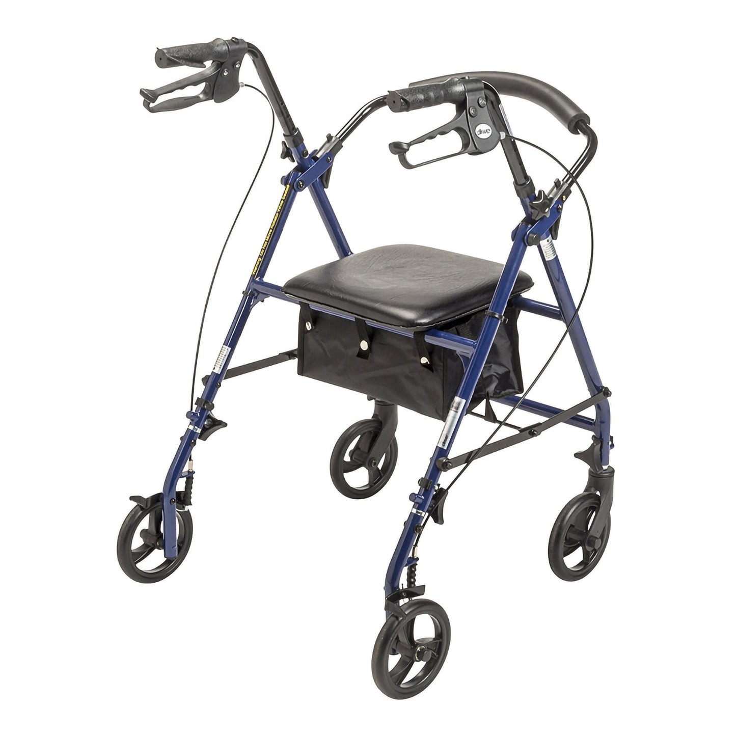 Drive™ Steel Rollator with 6 Inch Wheels, Blue