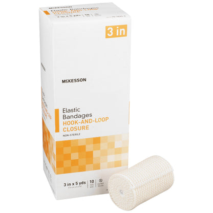 McKesson Hook-and-Loop Closure Elastic Bandage, Tan