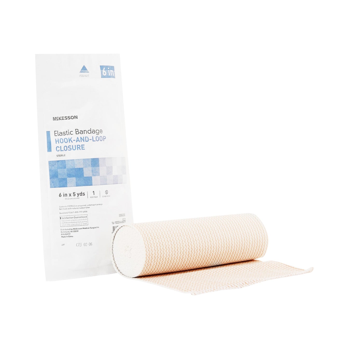 McKesson Hook-and-Loop Closure Elastic Bandage, Tan