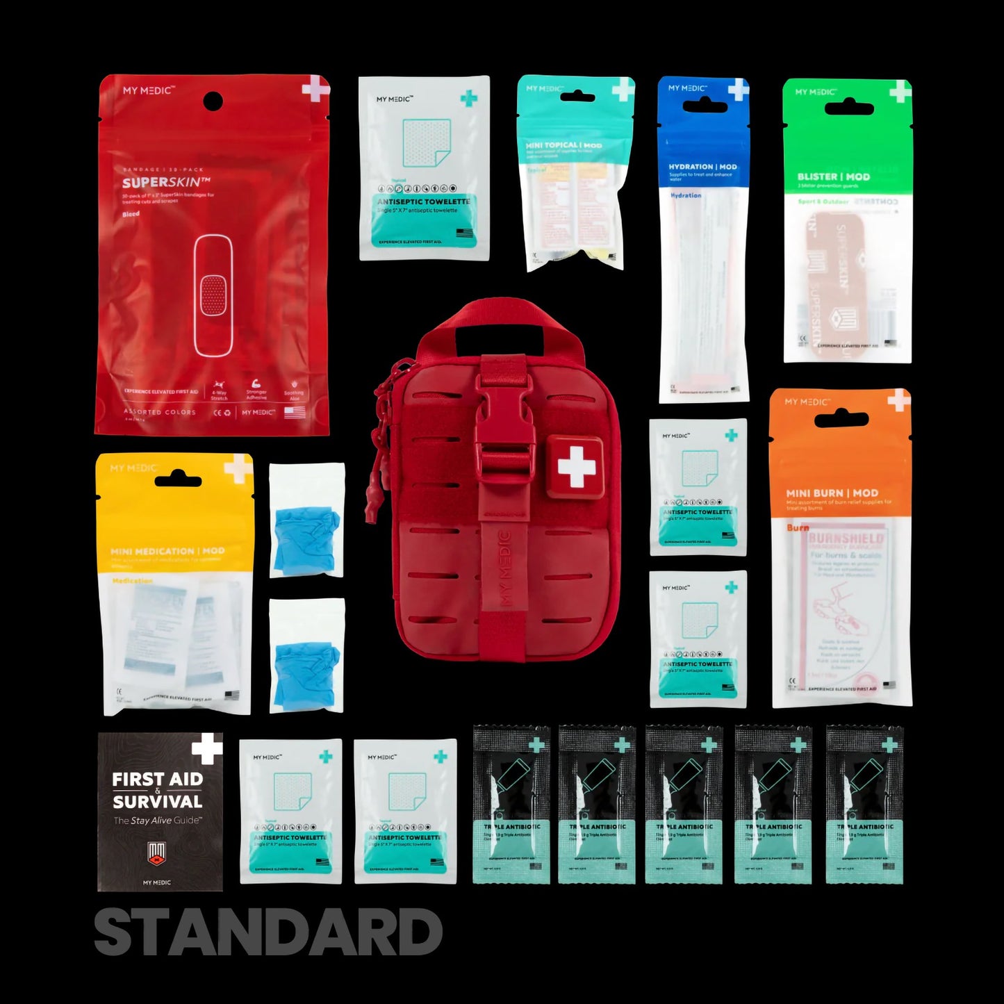 My Medic™ Sidekick First Aid Kit, Red