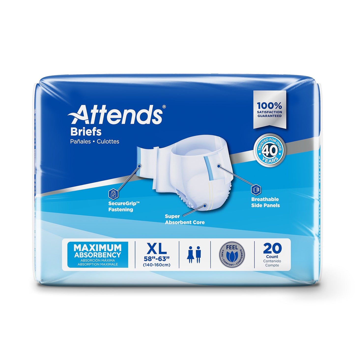 Attends® Heavy Absorbency Briefs, Extra Large