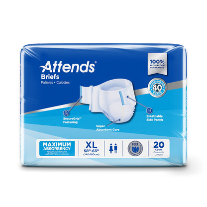 Attends® Heavy Absorbency Briefs, Extra Large