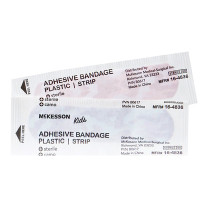 McKesson Kids™ Kid Design (Blue / Pink Camo) Adhesive Strip, 3/4 x 3 Inch