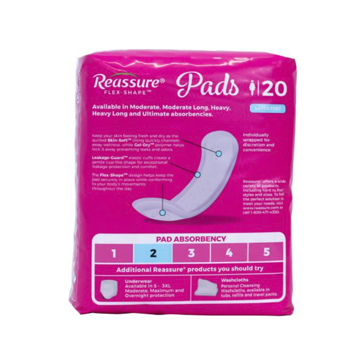 Reassure® Incontinence Liner, One Size Fits Most